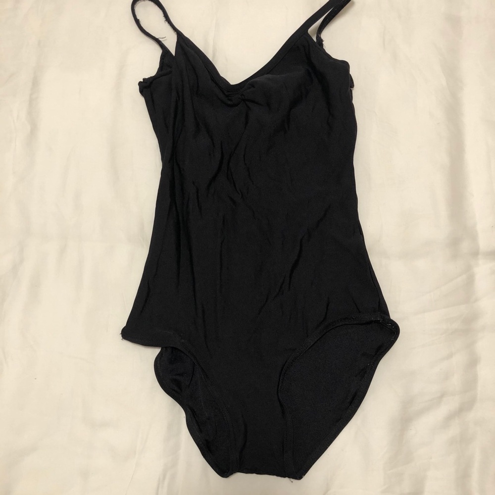 Black Nylon Yumiko Leotard • Size S • Marisa Style